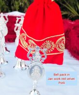 Laxmi ganesh bell with velvet bag