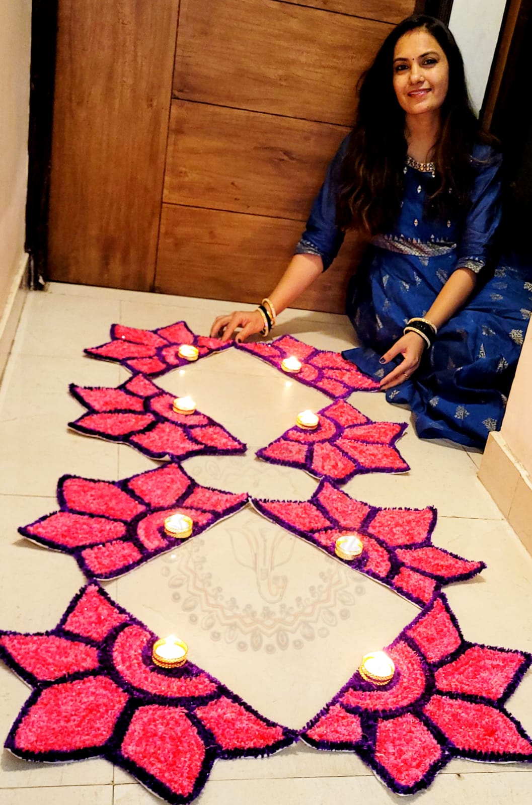 Premium washable Rangoli Mat - Image 3