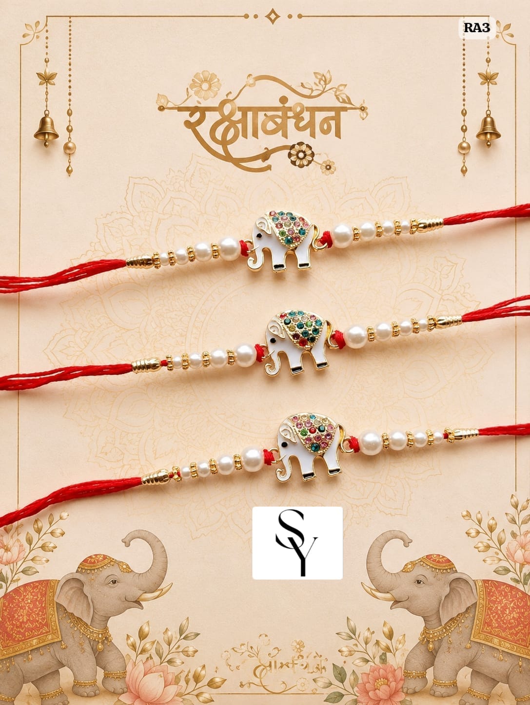 Elephant Designer Rakhi – Raksha Bandhan Special
