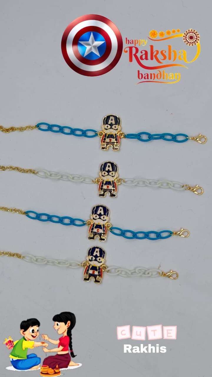 Beautiful Kids Rakhi – Captain America Theme