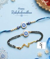 Evil Eye Couple Rakhi – Bhaiya & Bhabhi Rakhi Pair | Raksha Bandhan Special