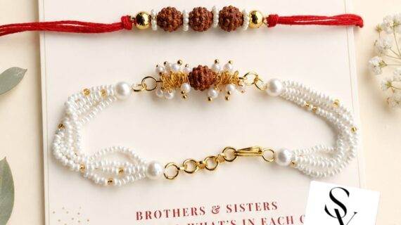 Elegant Couple Rakhi Set – Bhaiya & Bhabhi Rakhi | Raksha Bandhan Special