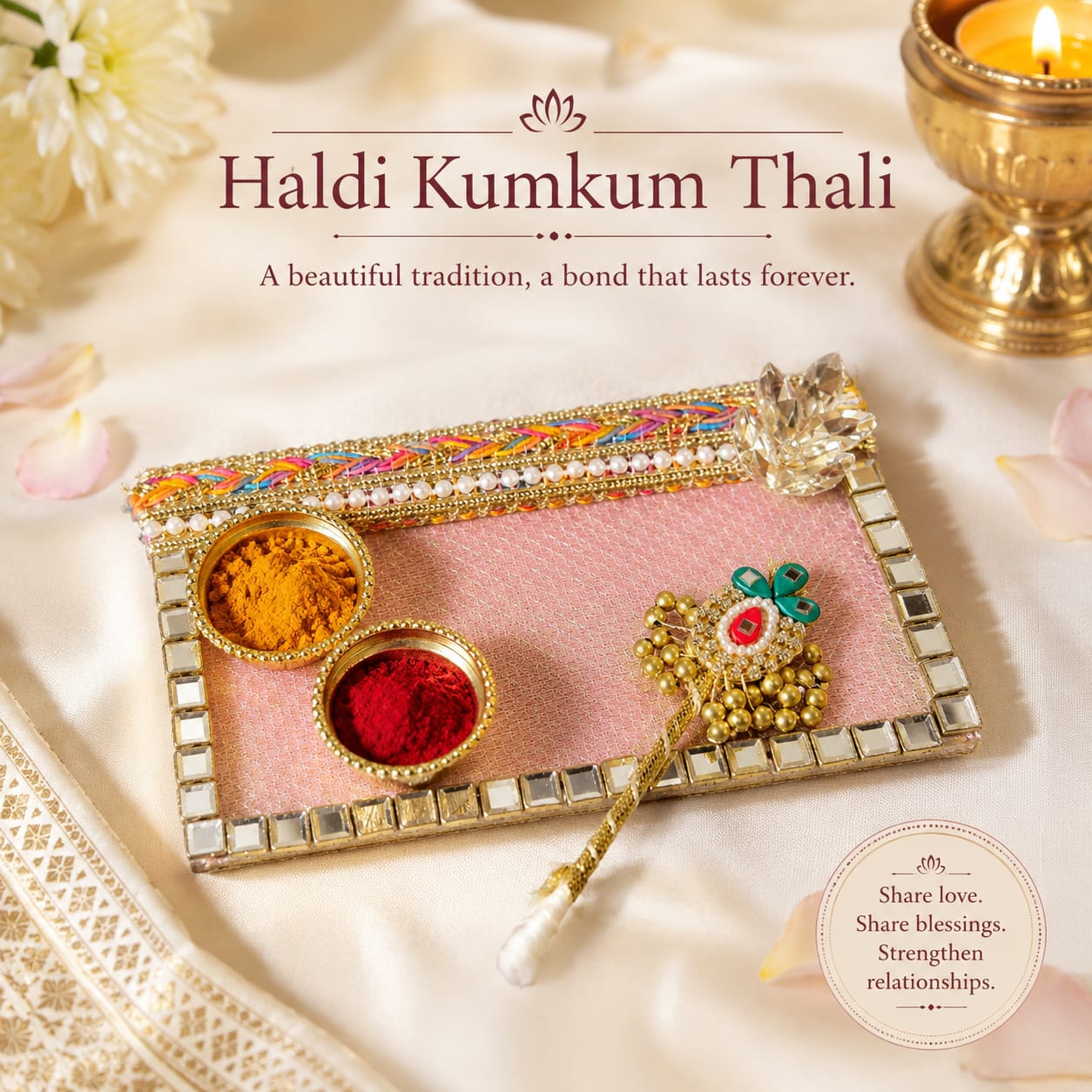 Haldi kumkum thali